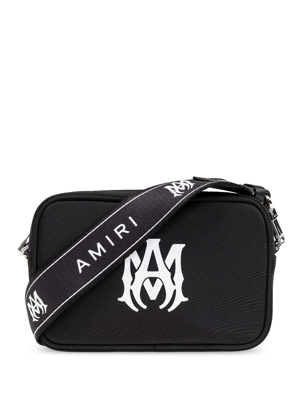 AMIRI★アミリ ロゴ刺繍 スタッズ メッセンジャーバッグ Black AMIRI logo-print messenger bag | REVERSIBLE