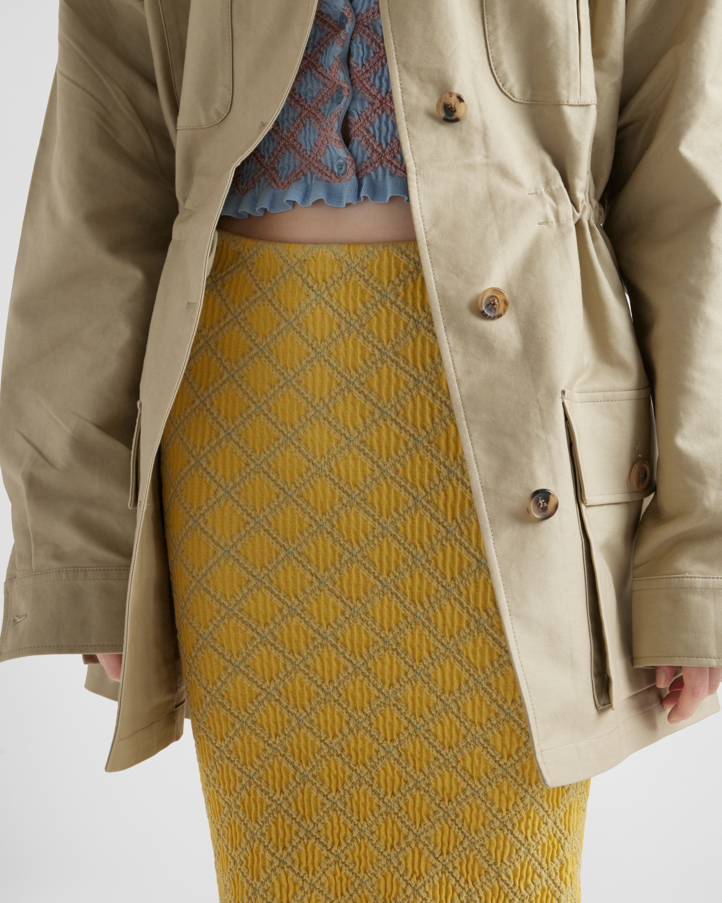 【関税込み】PRADA Cotton twill skirt Prada Twill skirt available on julian-fashion.com - 292651 - KH