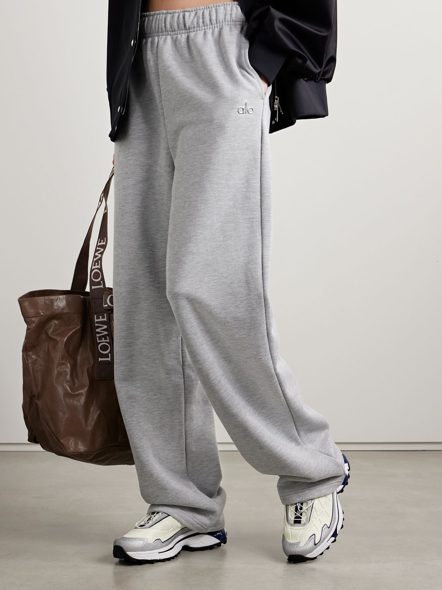 XT-SLATE rubber-trimmed mesh sneakers Light gray - 2