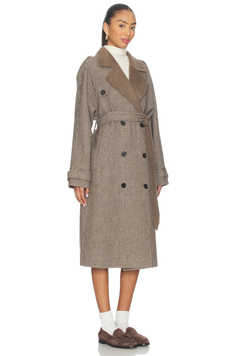Line & Dot Hugo Plaid Coat outlook