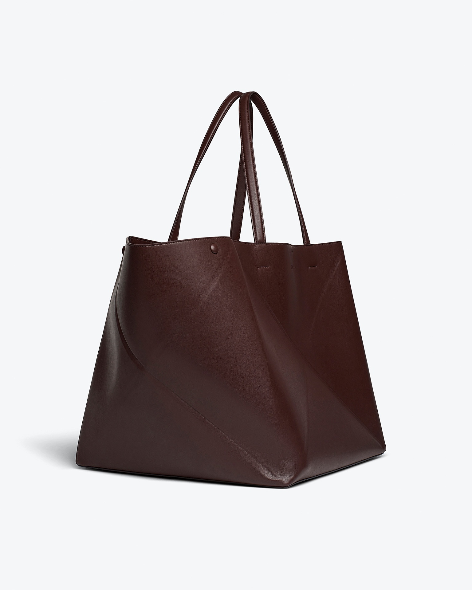 THE ORIGAMI TOTE LARGE - Alt-nappa tote - Coffee bean - 2