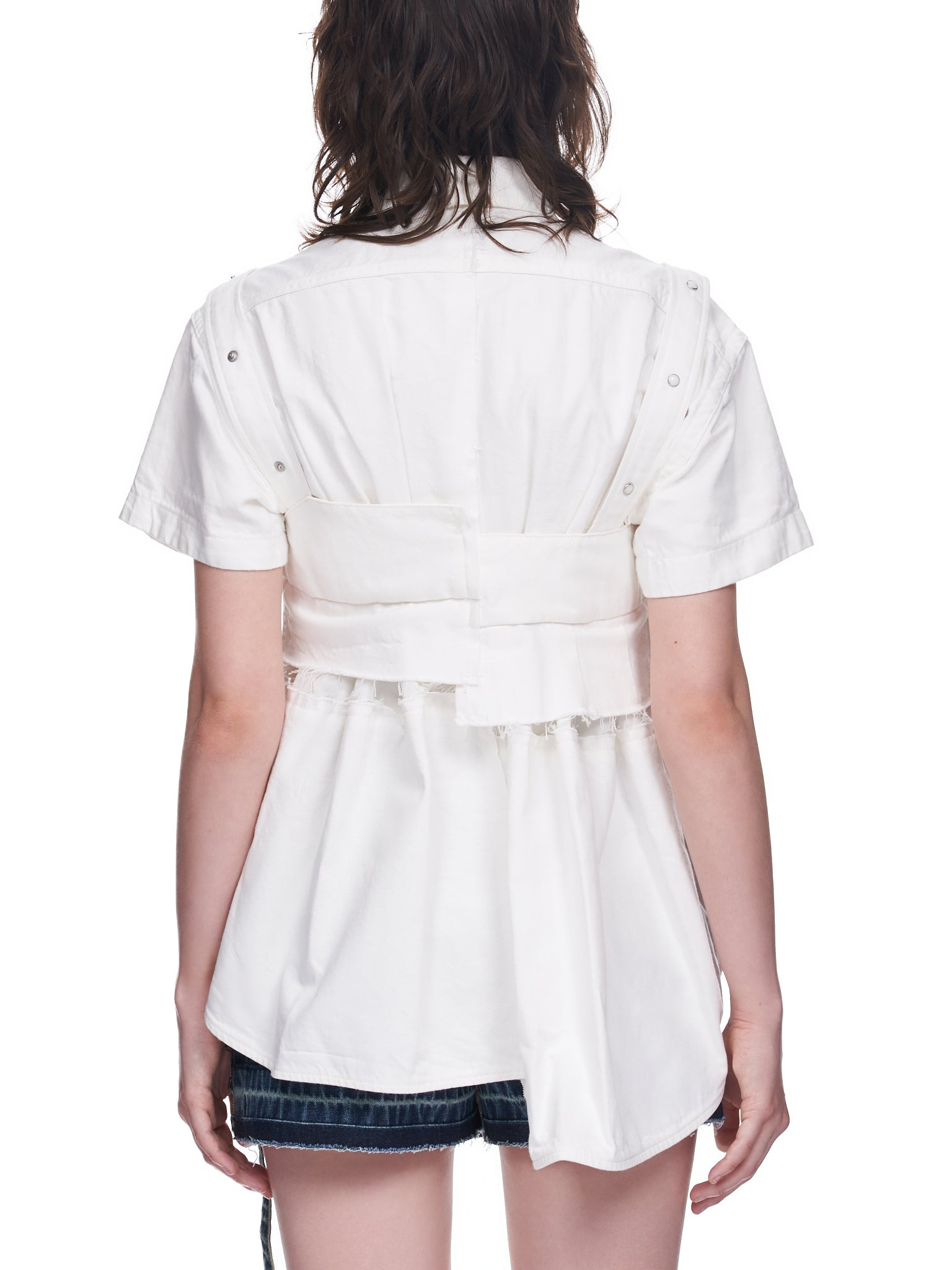 Asymmetric Button Up Shirt - 3