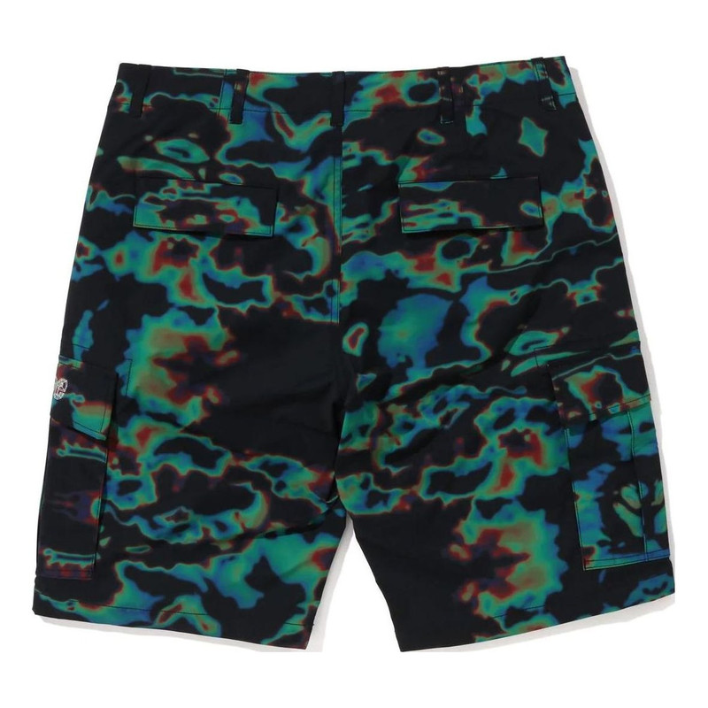 A BATHING APE® A Bathing Ape SS23 Thermography Cargo Shorts 'Black' 1J30-153-013 outlook