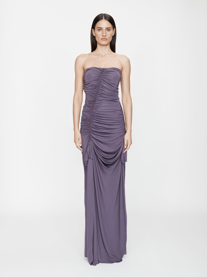 Shibari Jersey Ruche Strapless Dress 3