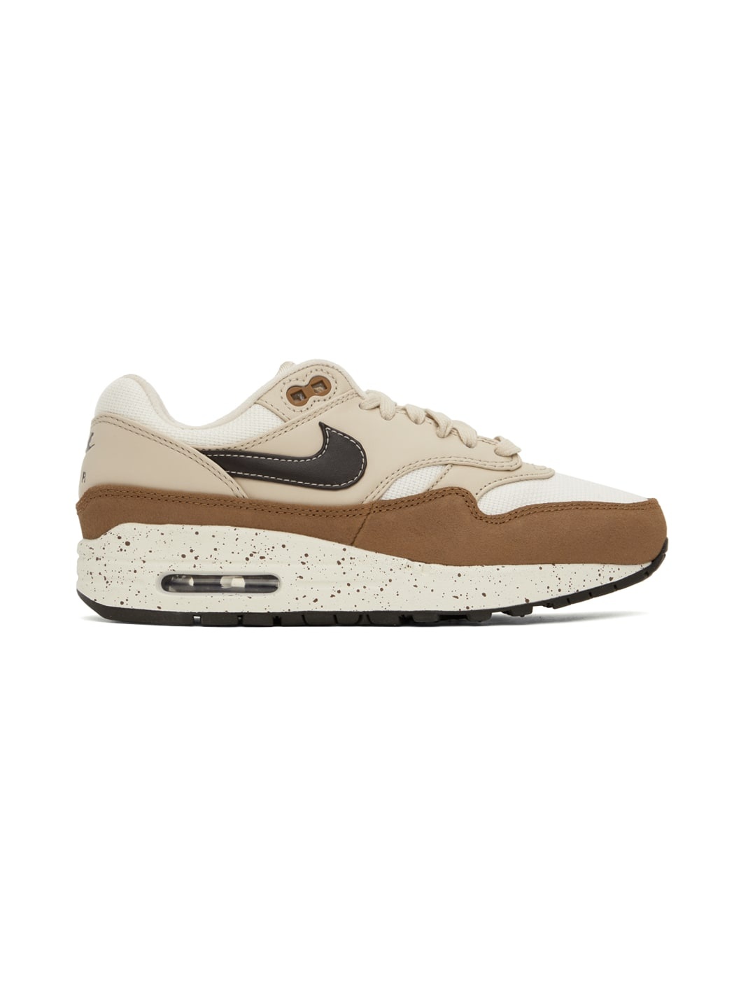 White & Brown Air Max 1 '87 Sneakers - 1