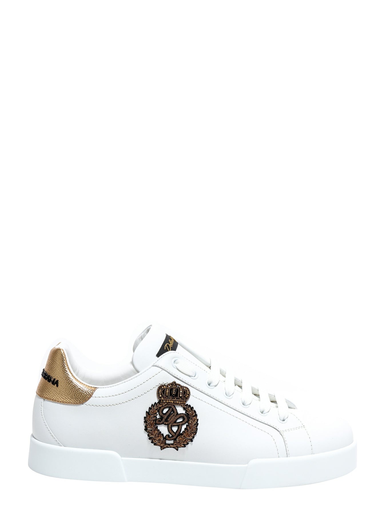 Portofino leather sneakers with logoed crown patch - 1