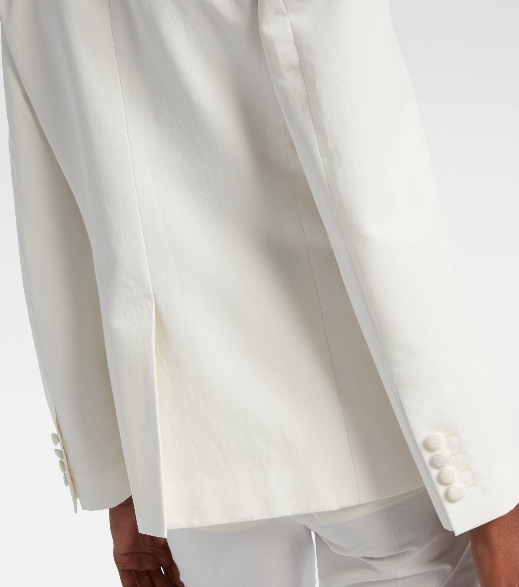 Cotton and linen blazer - 6