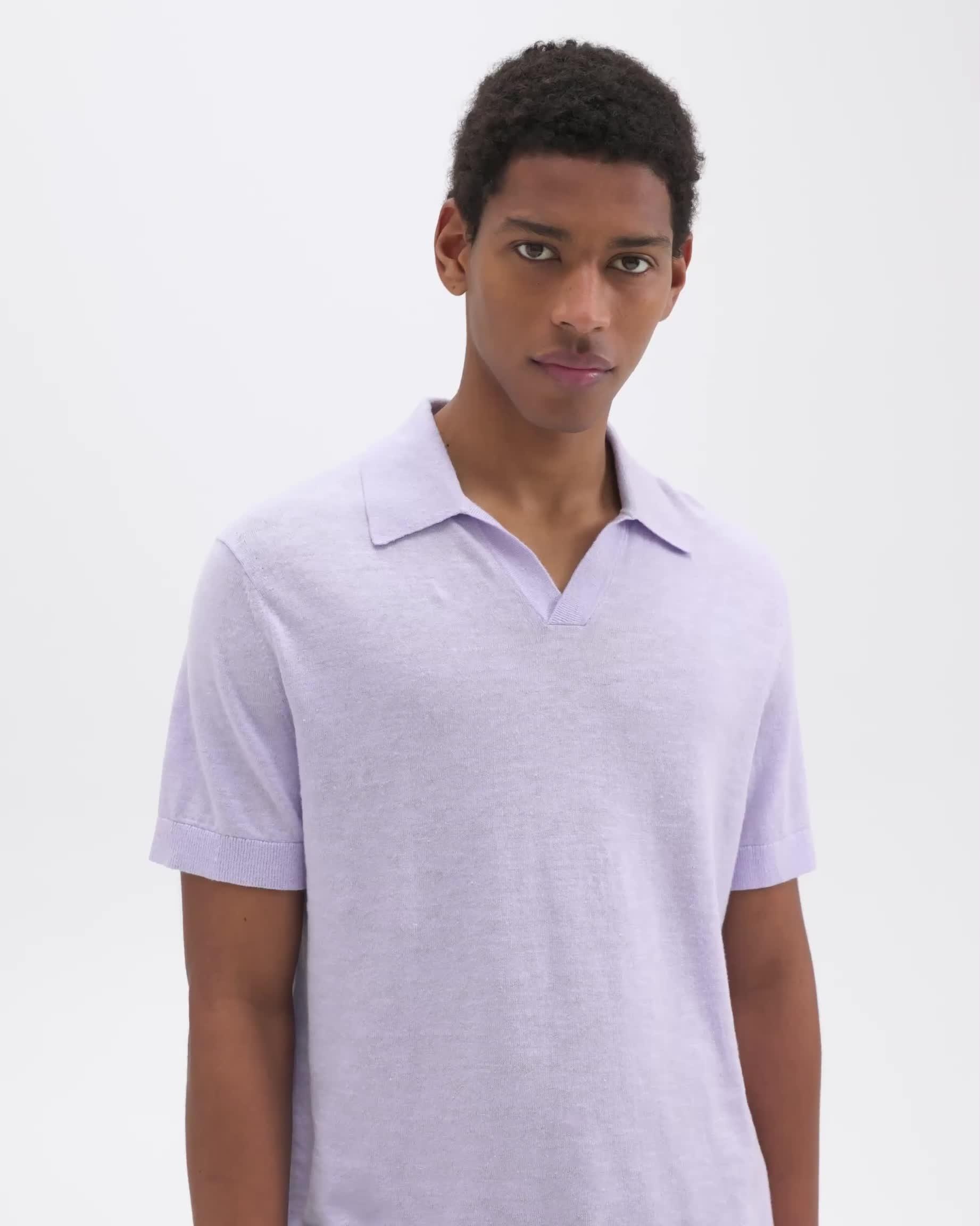 Brenan Polo Shirt in Cotton-Linen - 7