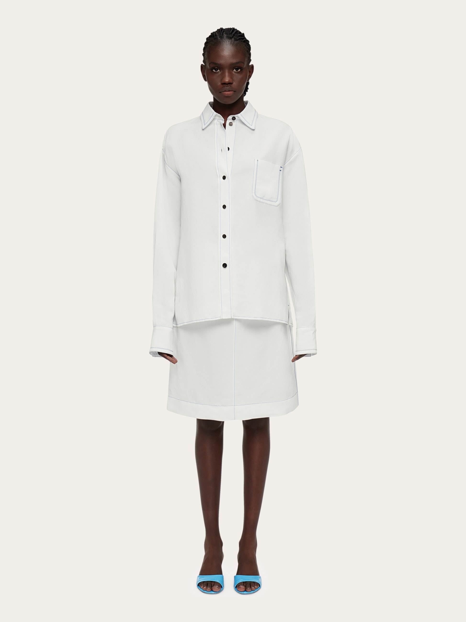 Shirt with contrasting seams - 6