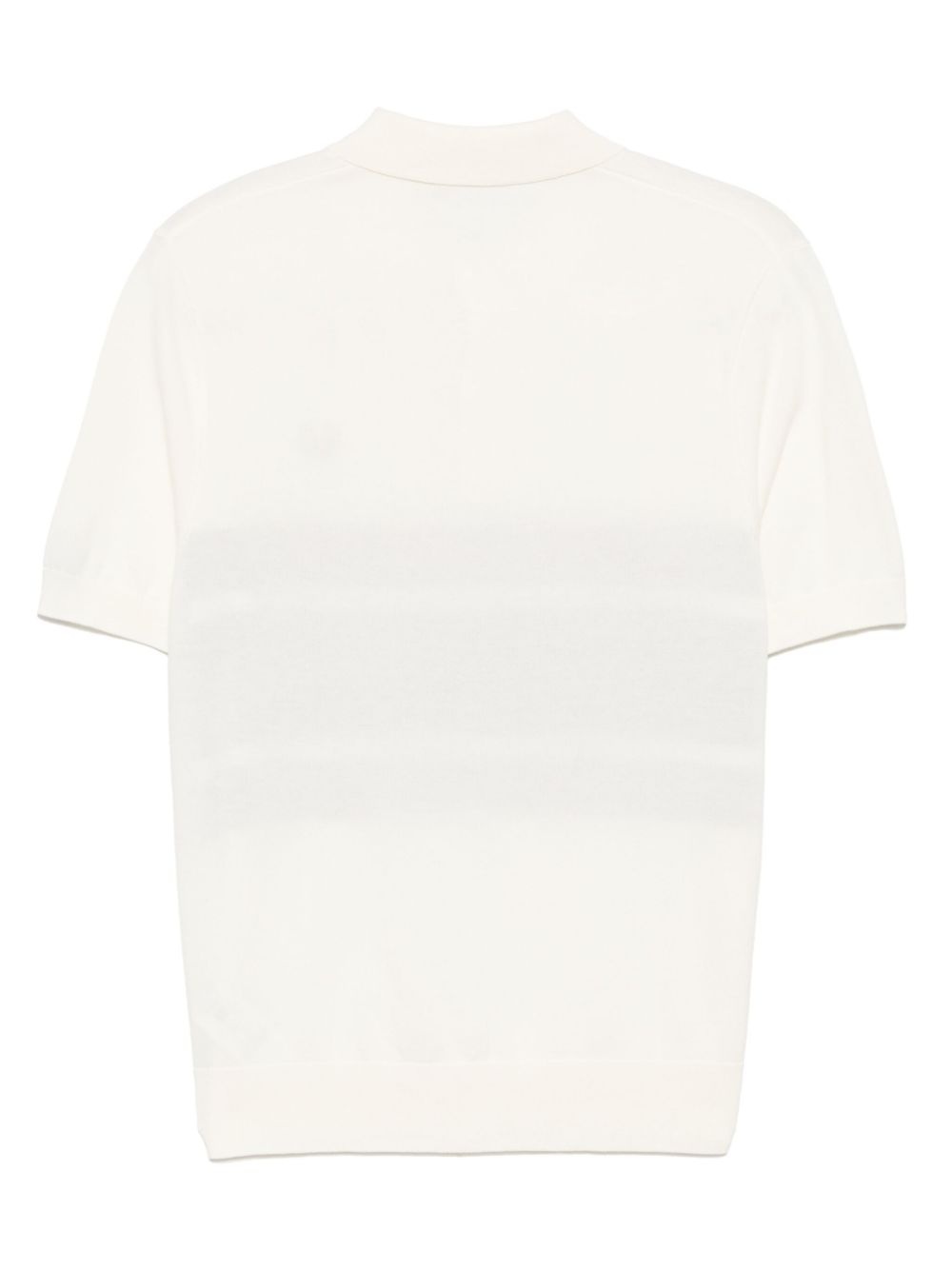 panelled knitted polo shirt - 2