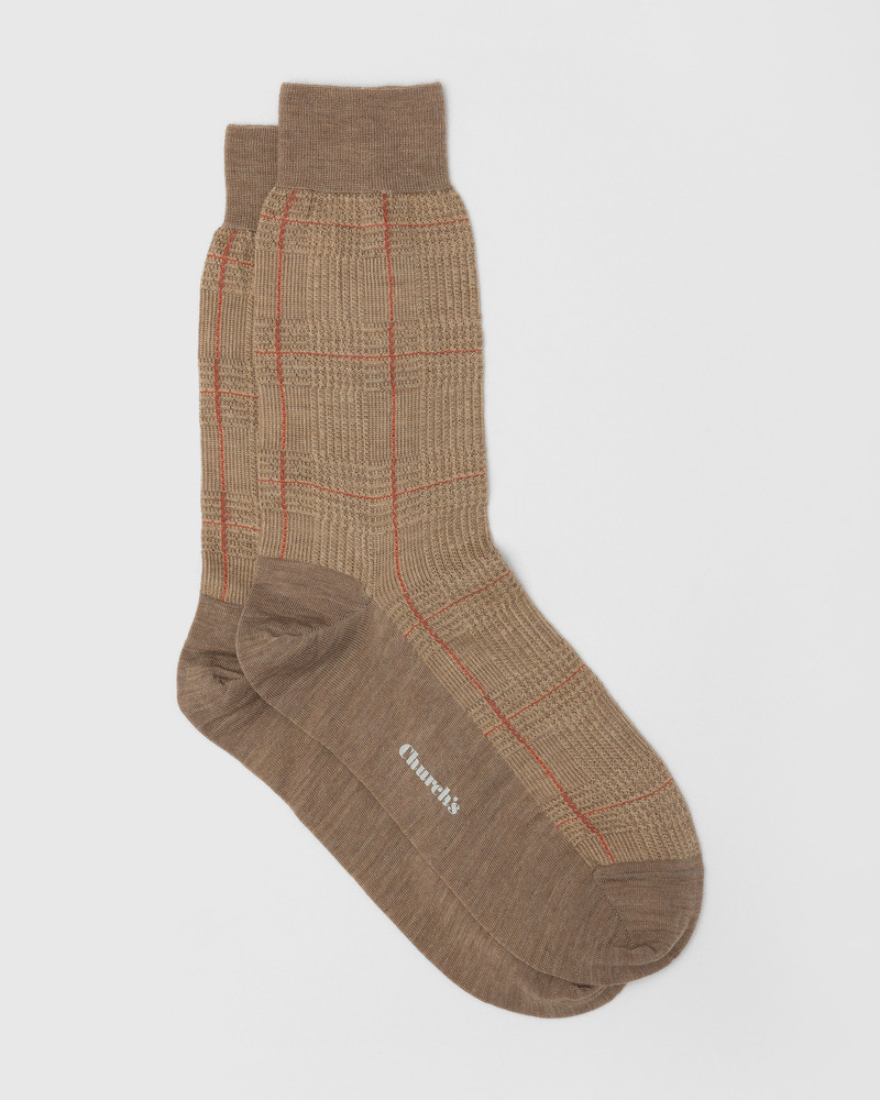 Prince of Wales Wool Socks 1