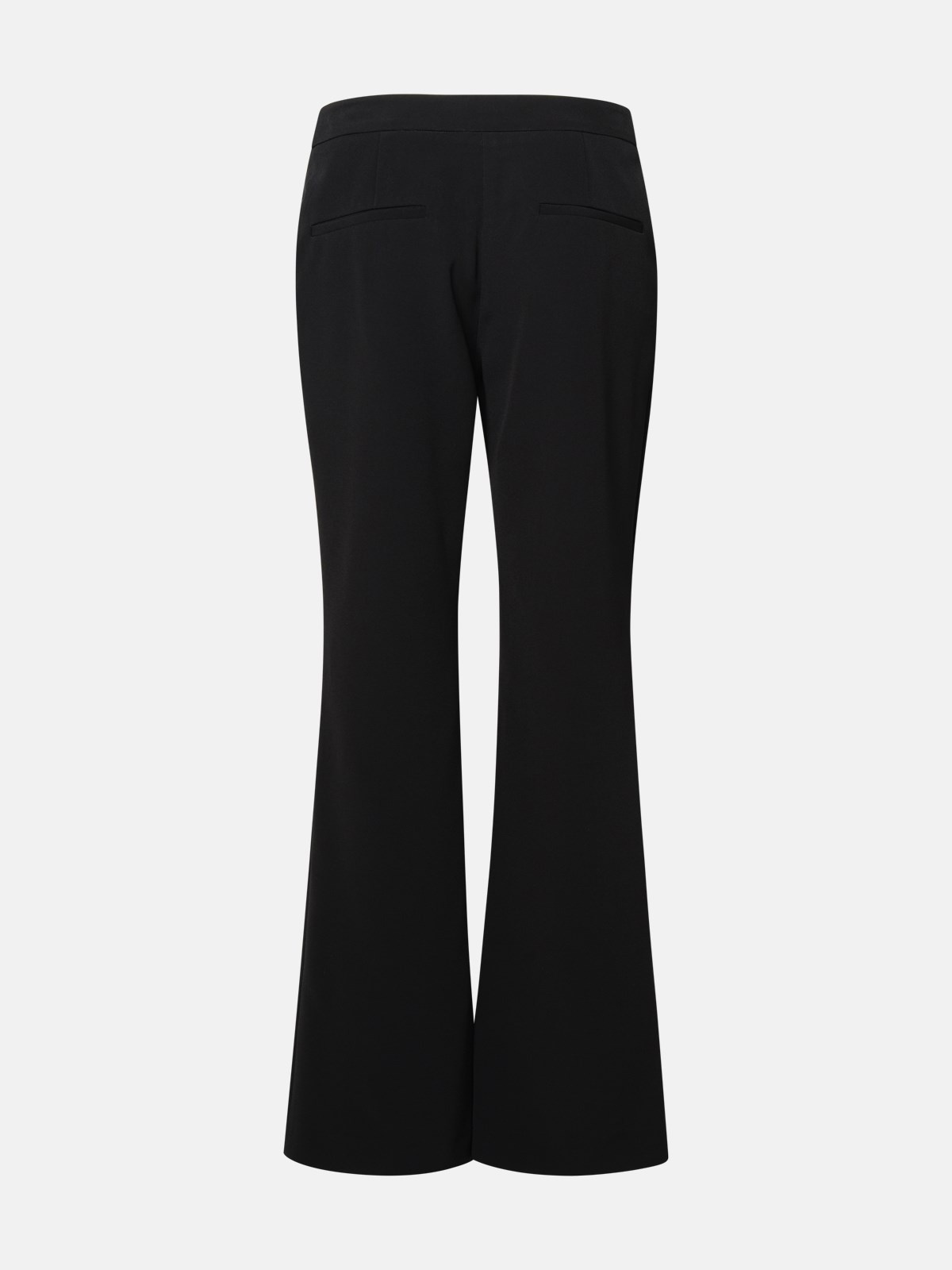 BLACK VISCOSE TROUSERS - 3