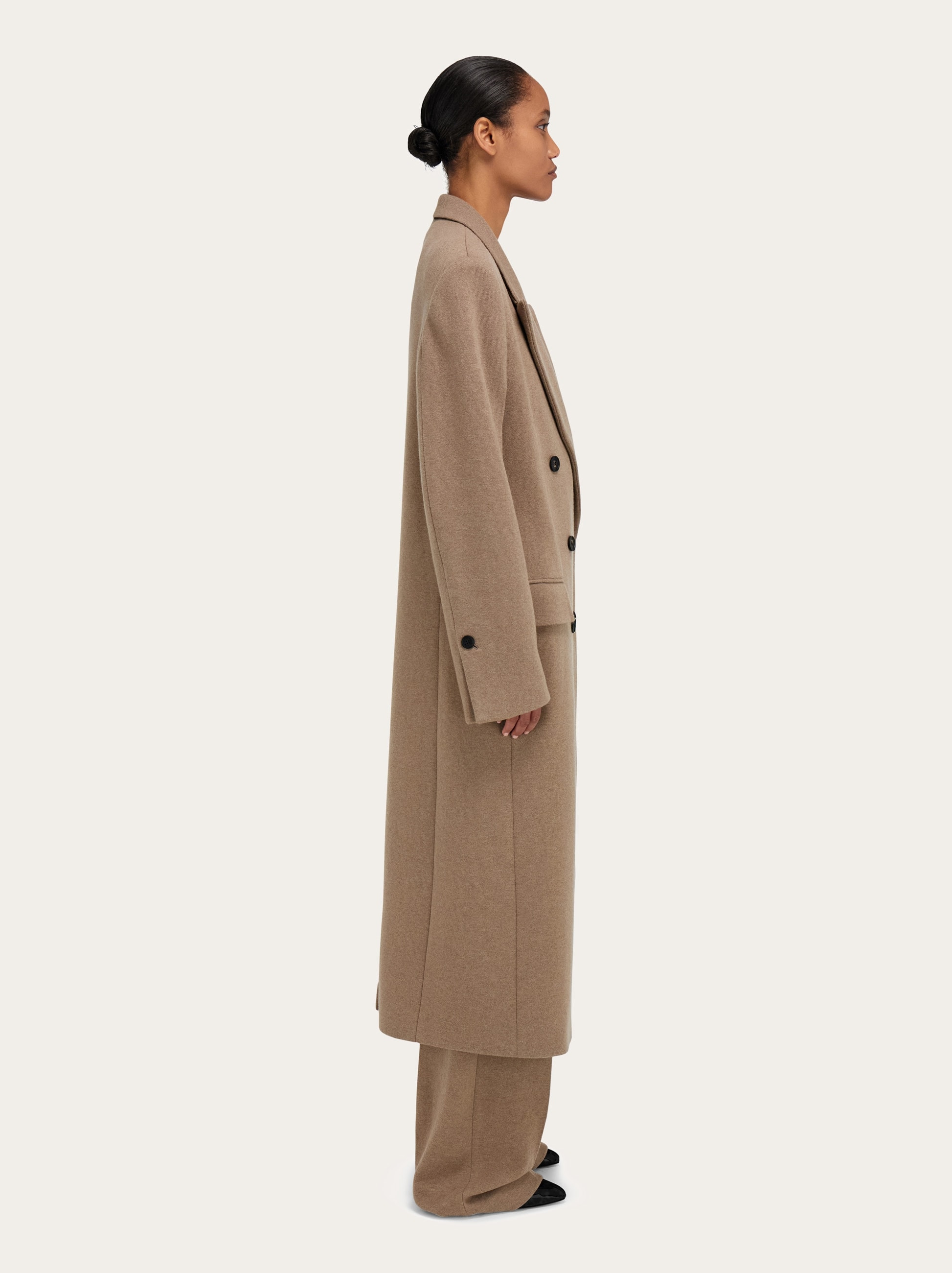 Oversize coat in jersey - 3