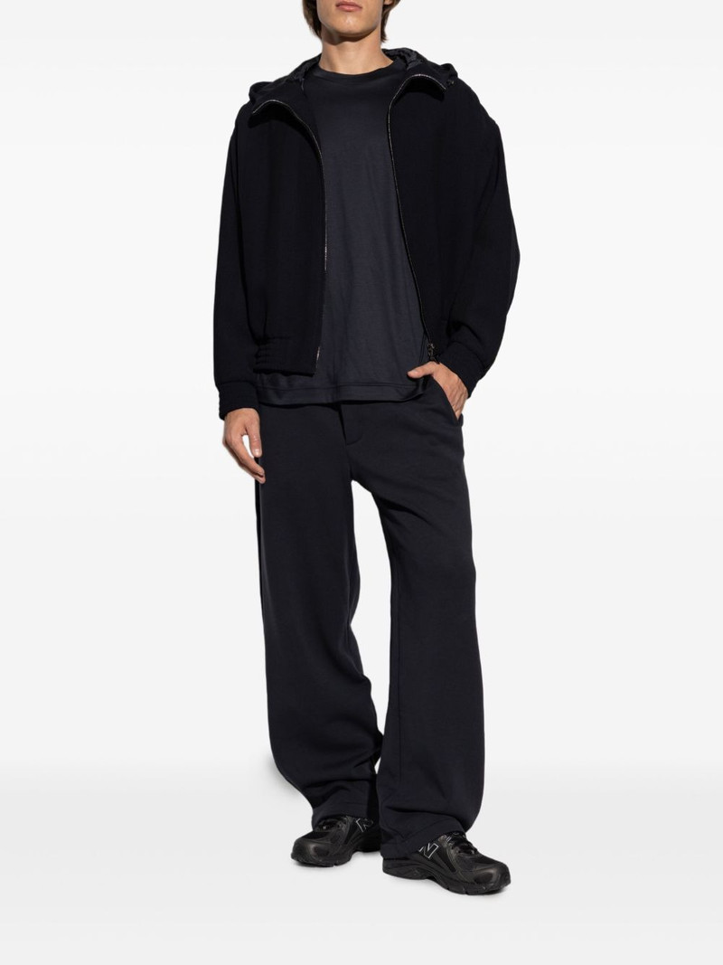 EMPORIO ARMANI hooded zip wool jacket outlook