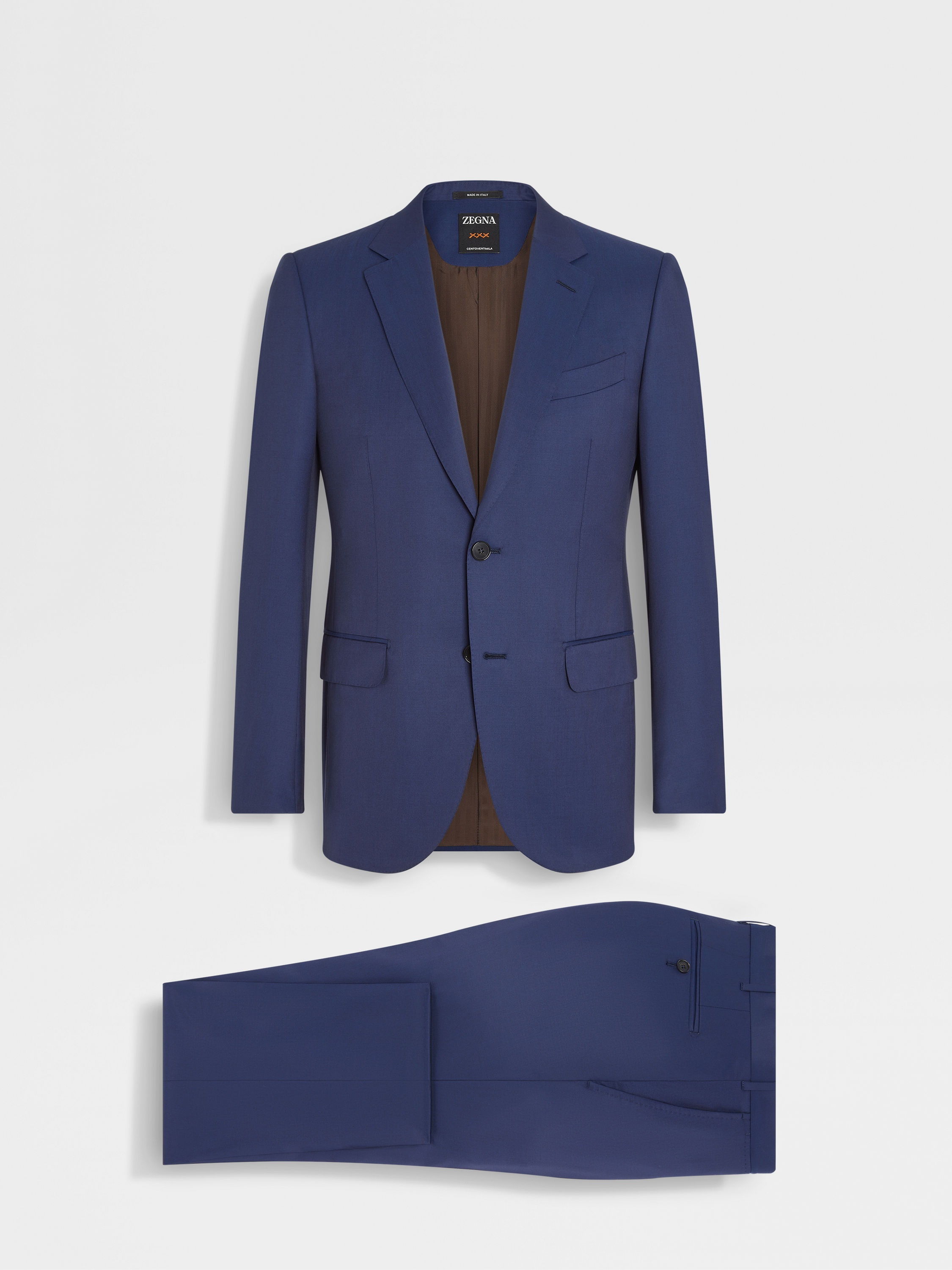 UTILITY BLUE CENTOVENTIMILA WOOL SUIT - 1