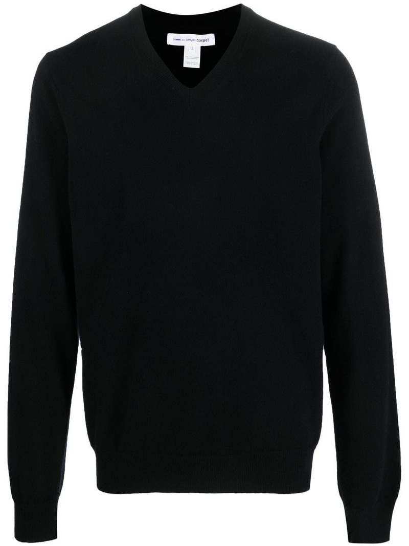 V-neck knitted jumper 1