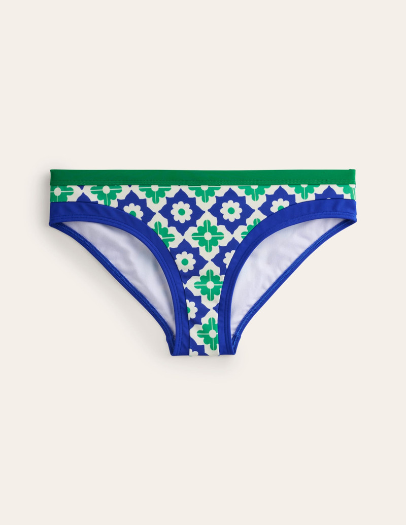 Santorini Bikini Bottoms-Surf The Web, Geometric Stamp 1