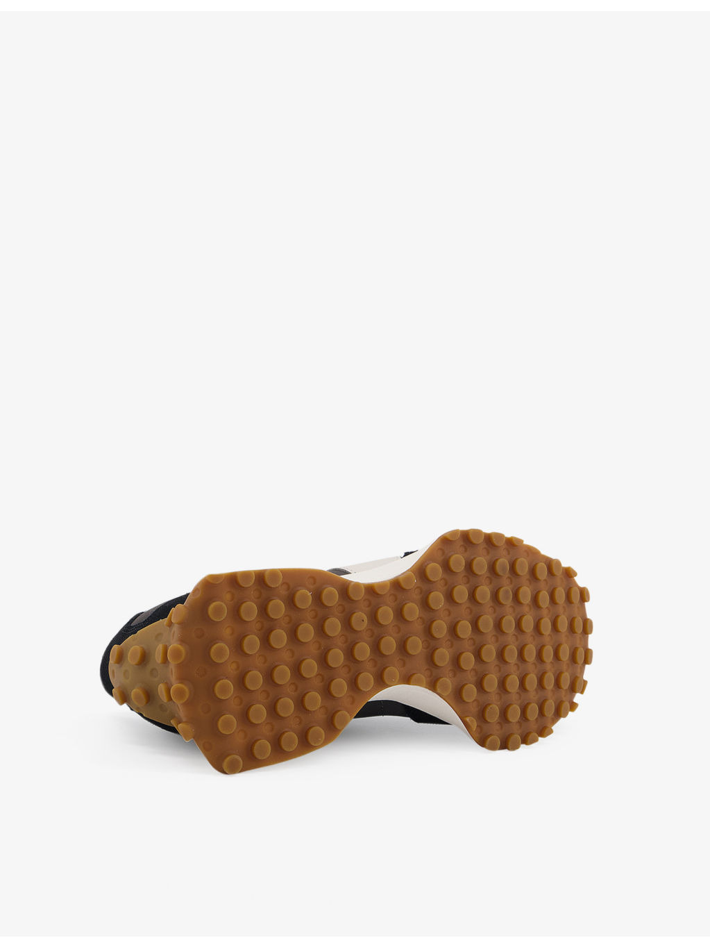 327 perforated leather and suede low-top trainers - 4