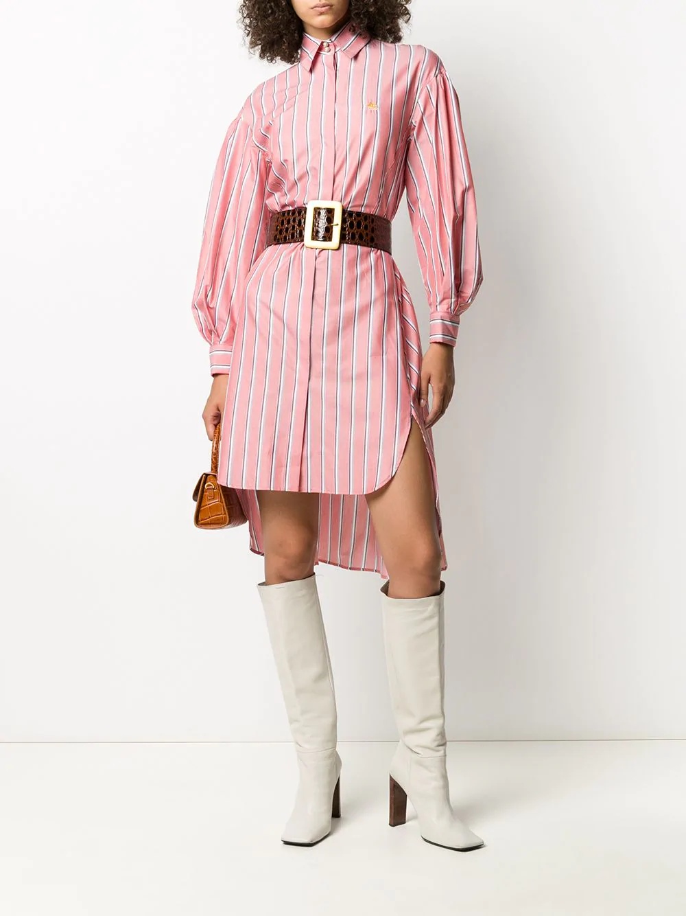 striped shirt dress  - 2