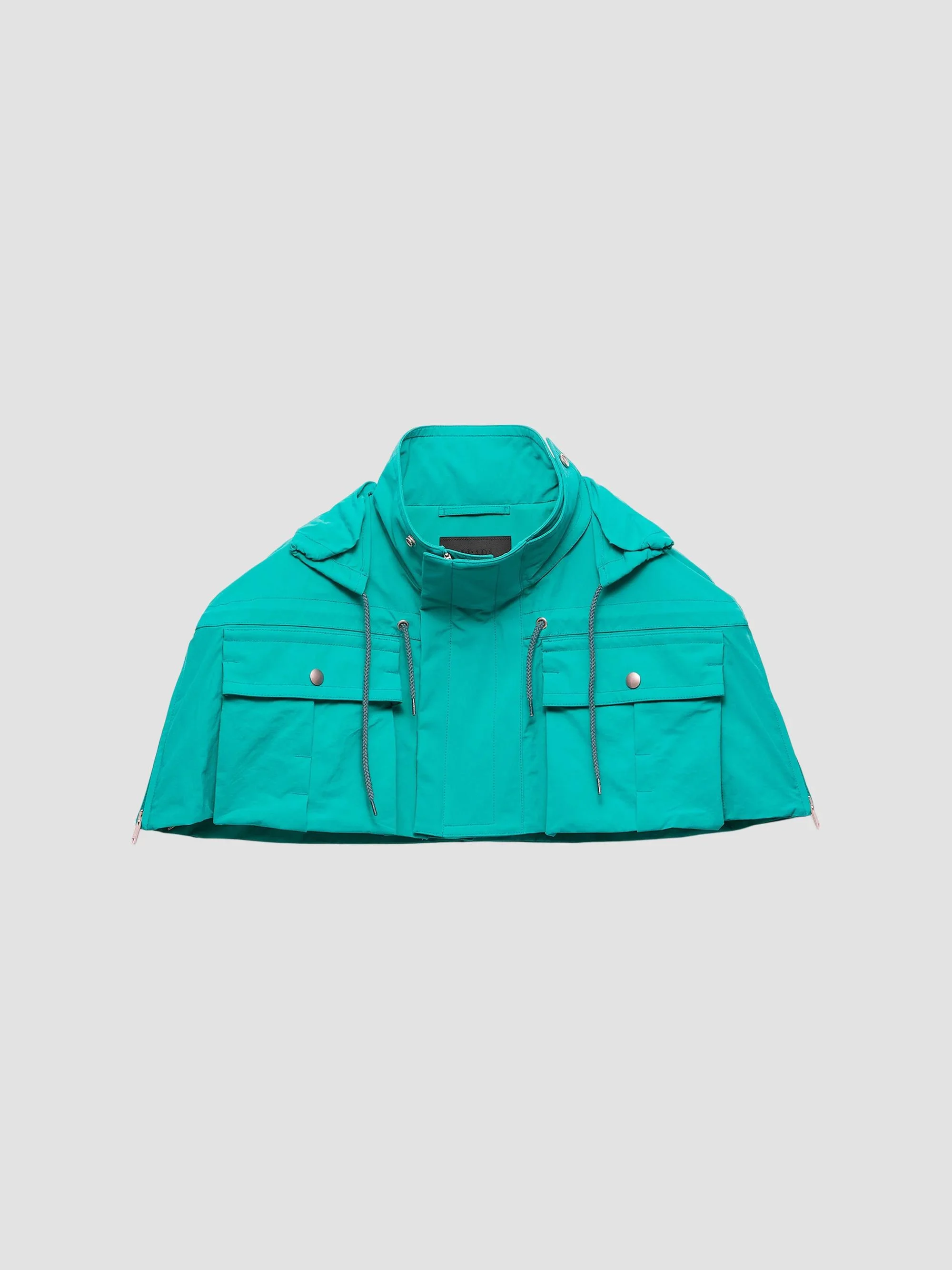 Men's Technical Fabric Capelet - Blue - 1