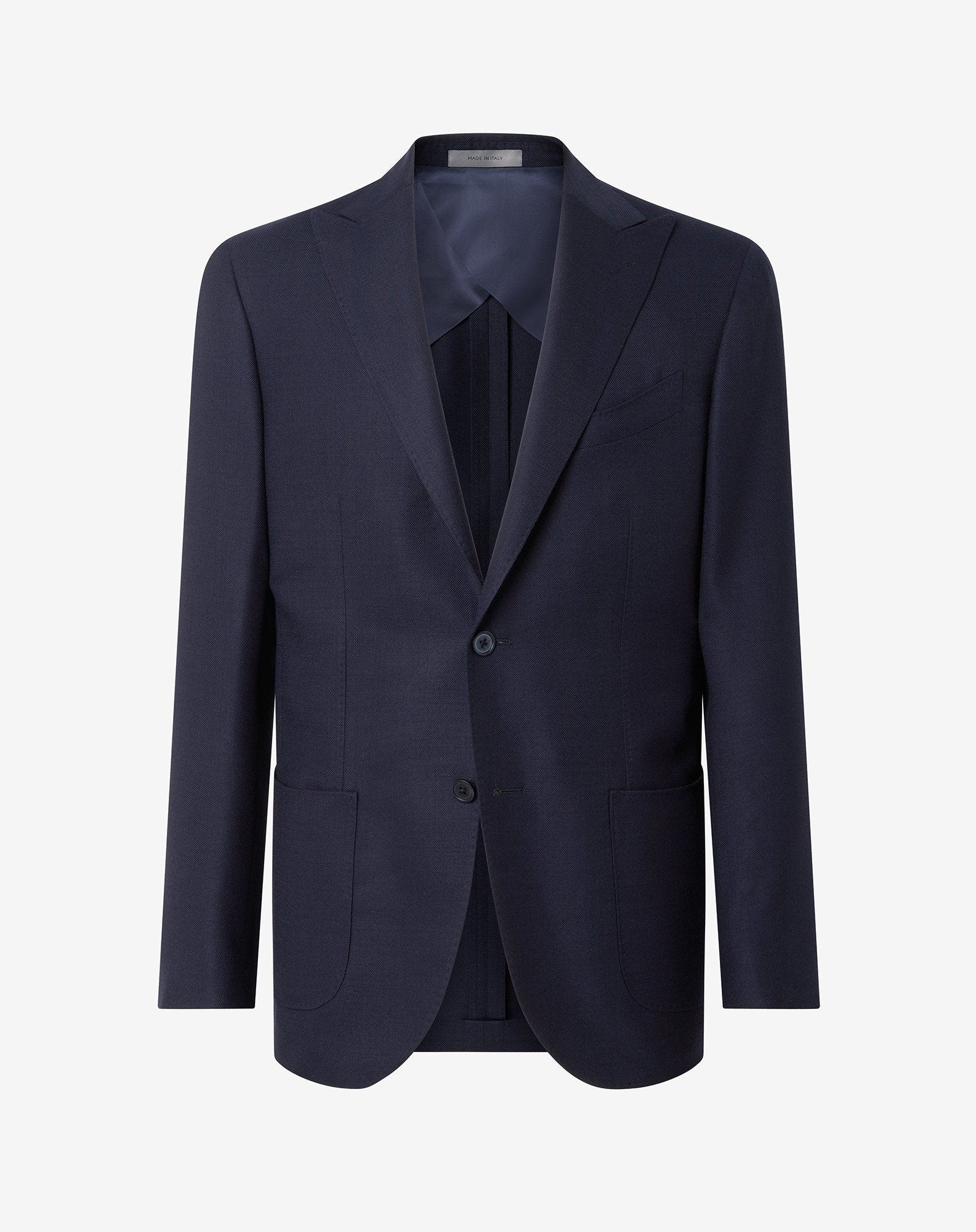 Navy blue pure wool jacket - 1