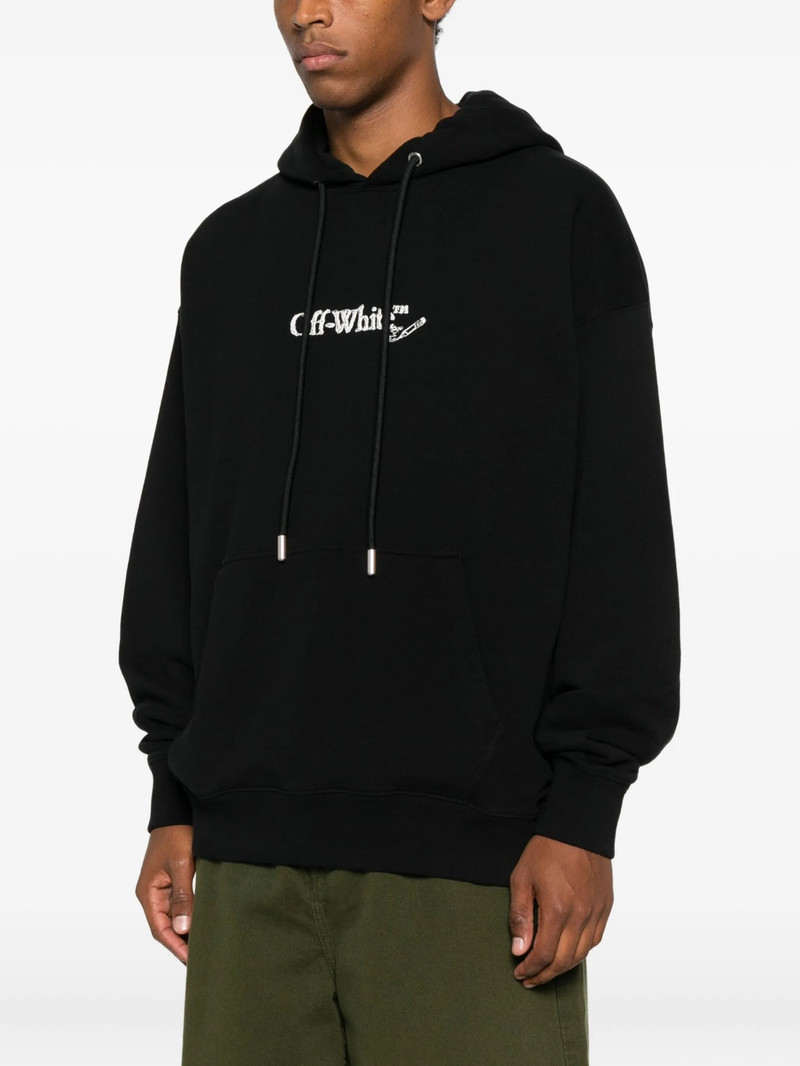 Off-White Off-white Logo-embroidered Drawstring Hoodie outlook