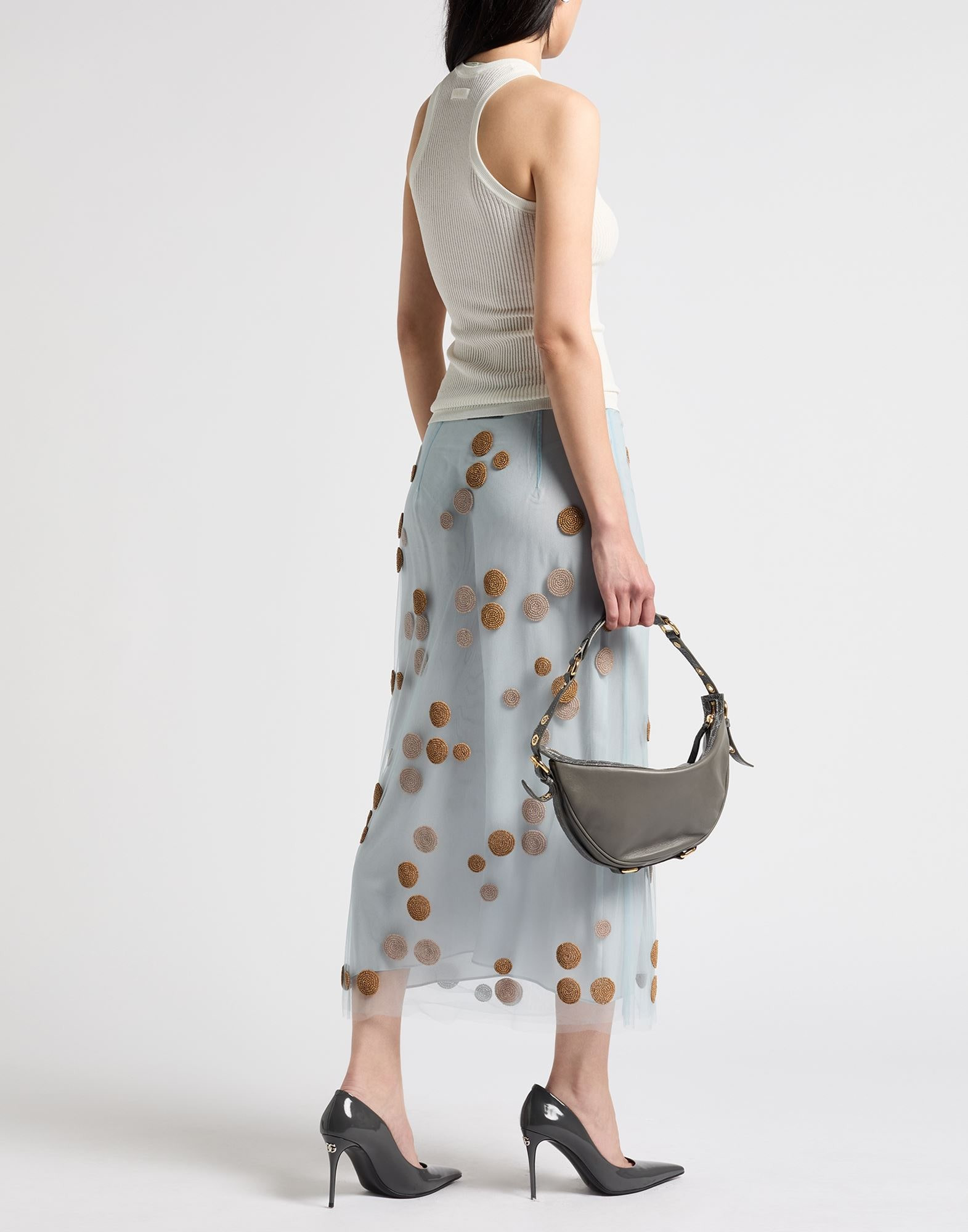 Sky blue Women's Midi Skirt - 4