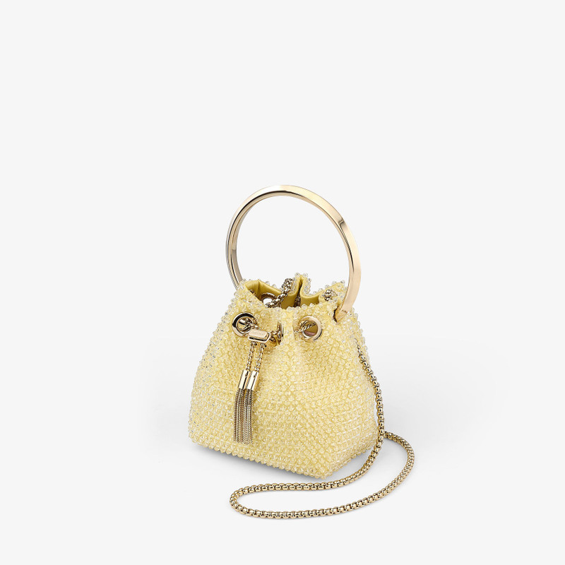 JIMMY CHOO Micro Bon Bon
Yellow Embroidered Satin Mini Bag outlook