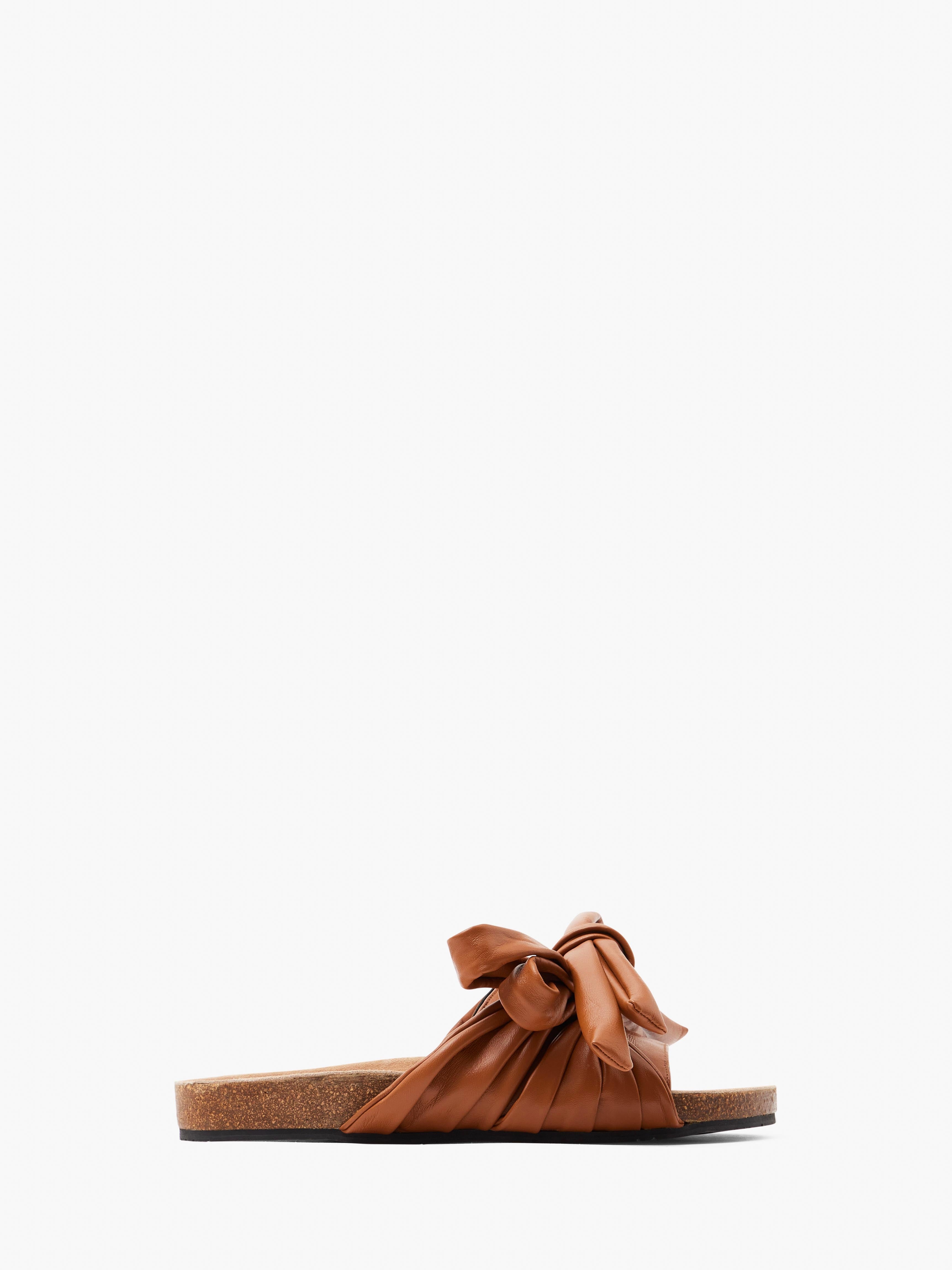 BOW FLAT SANDALS - 1