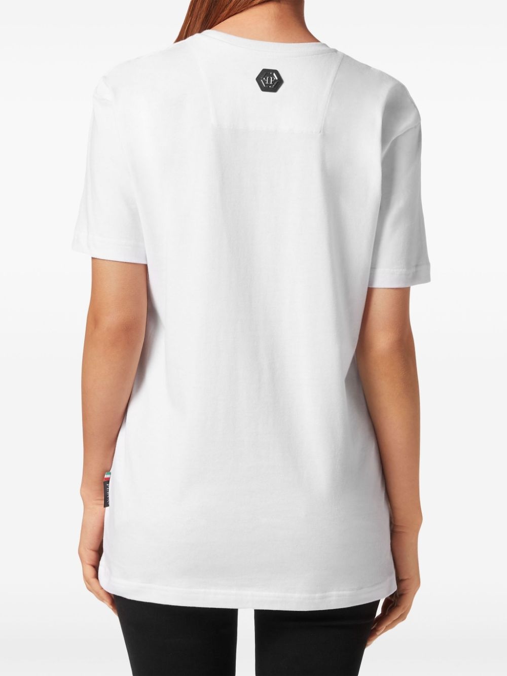 slogan-print cotton T-shirt - 3