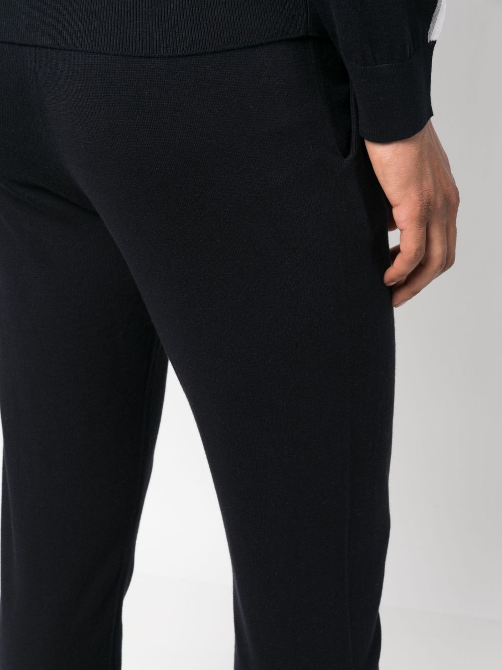 slim-fit knitted track pants - 5