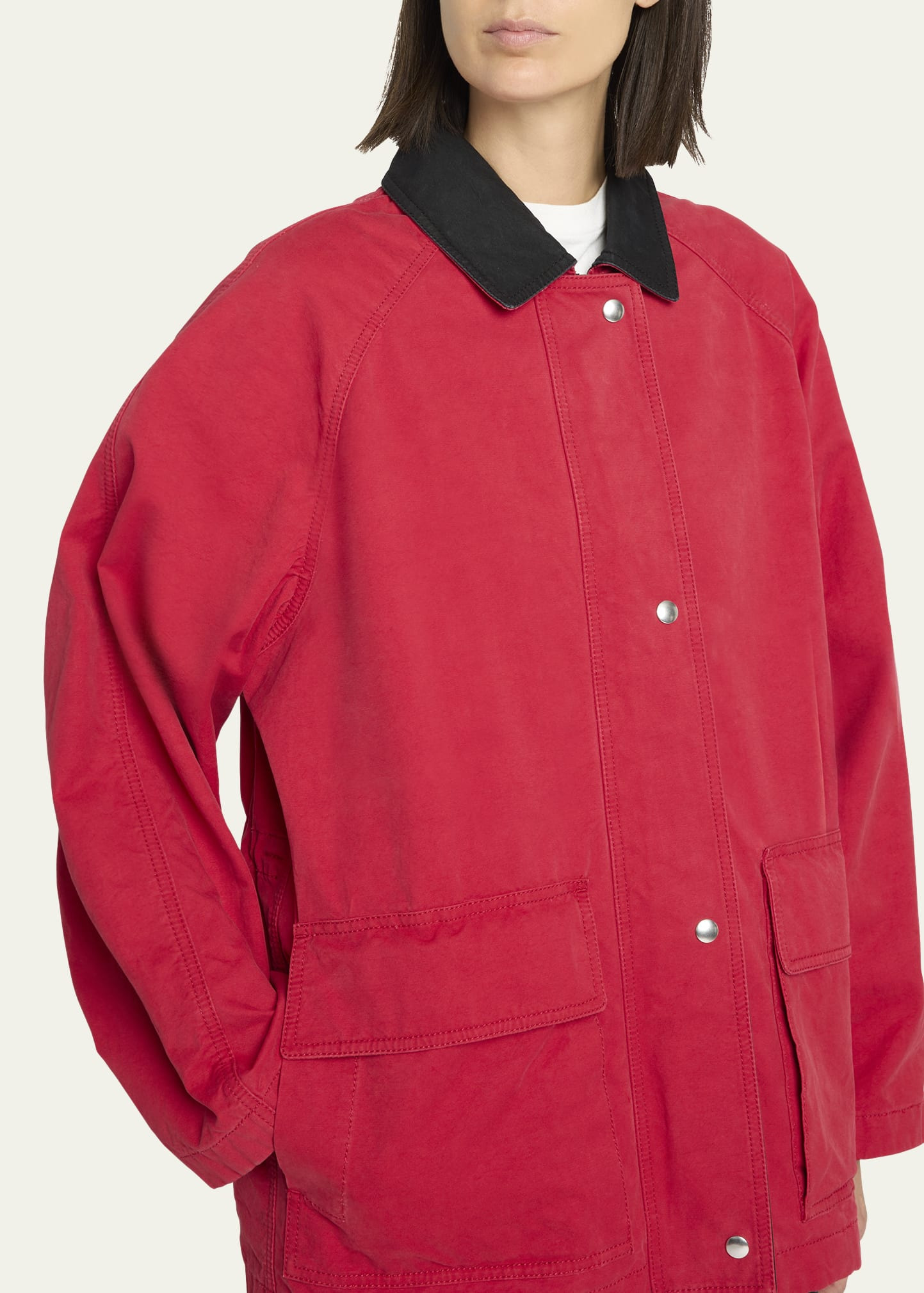 Elodianna Long-Sleeve Cotton Utility Jacket - 5