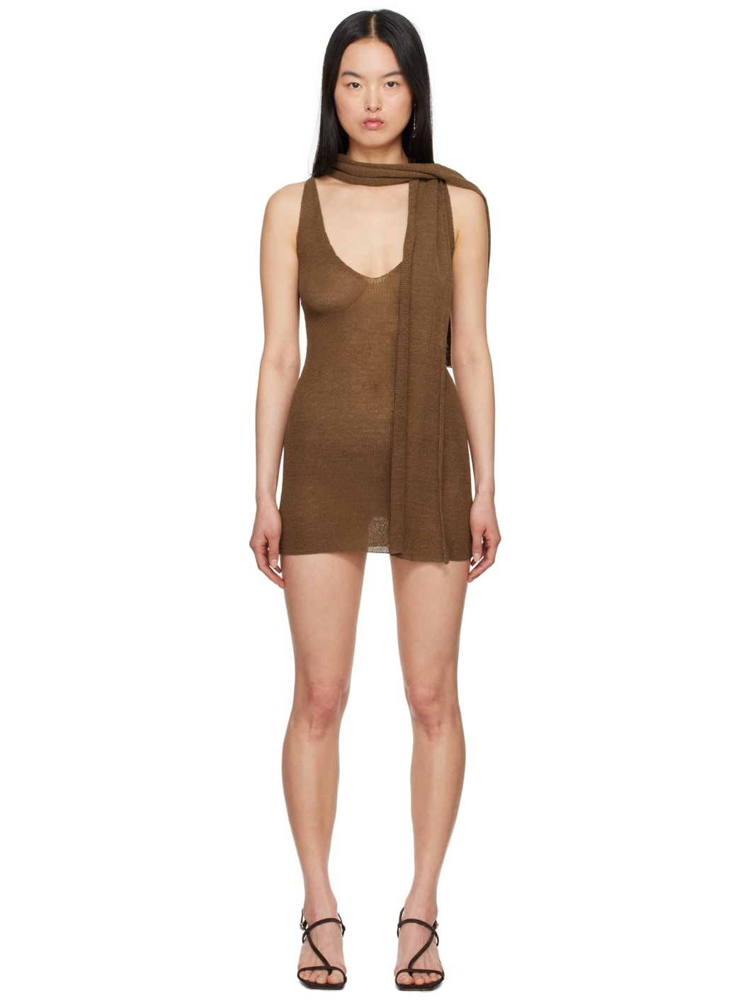 Brown Anka Minidress - 1