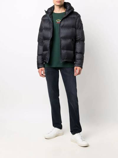 Paul & Shark logo patch puffer jacket outlook