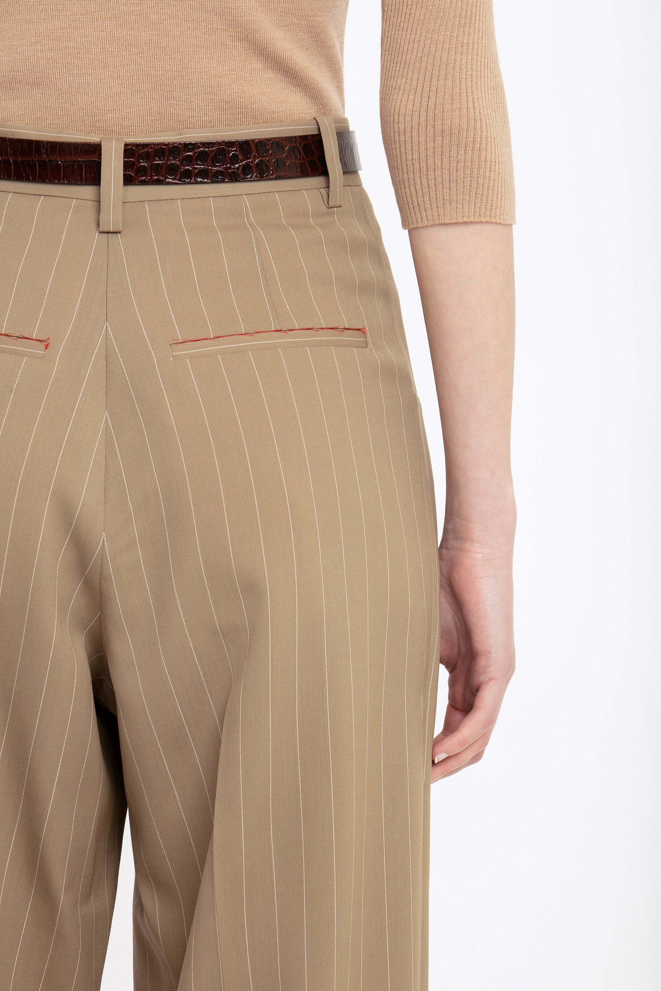 Structured Pocket Trouser In Sandstorm - 5