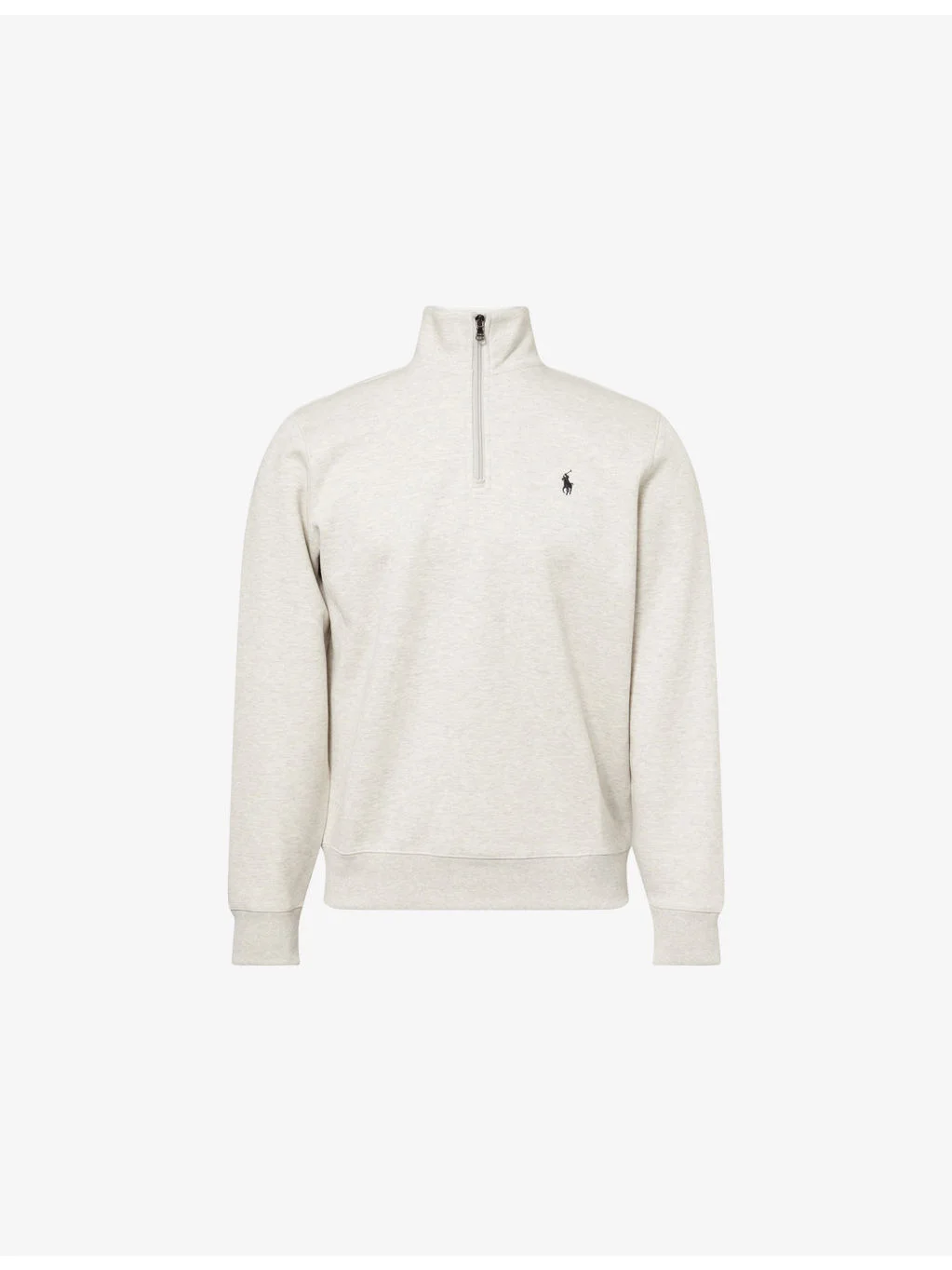 Embroidered-Logo Long-Sleeve Cotton-Jersey Sweatshirt - 1