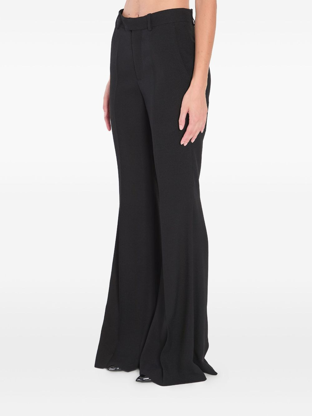 cotton flared trousers - 2