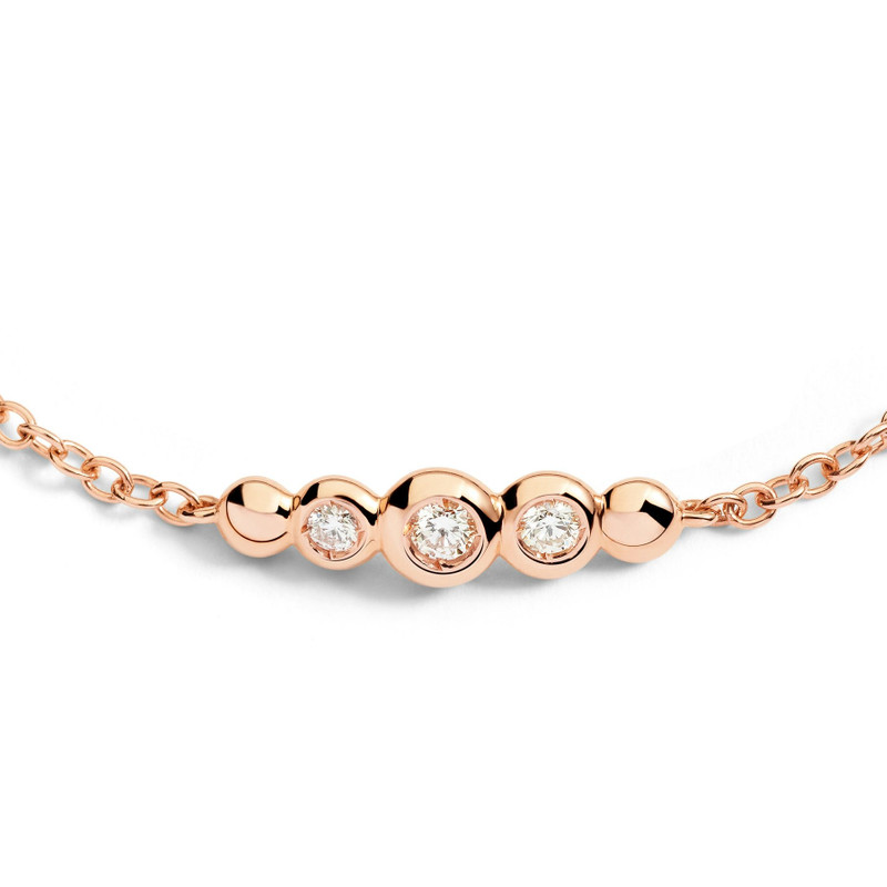 DoDo ROSE GOLD & DIAMOND BOLLICINE BRACELET outlook