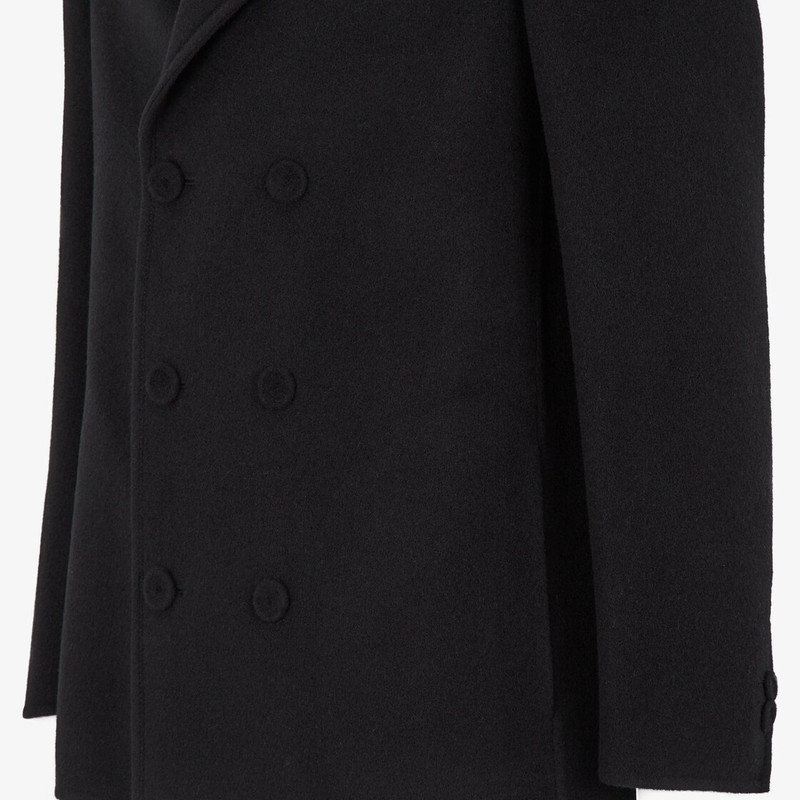 Black wool Peacoat 3