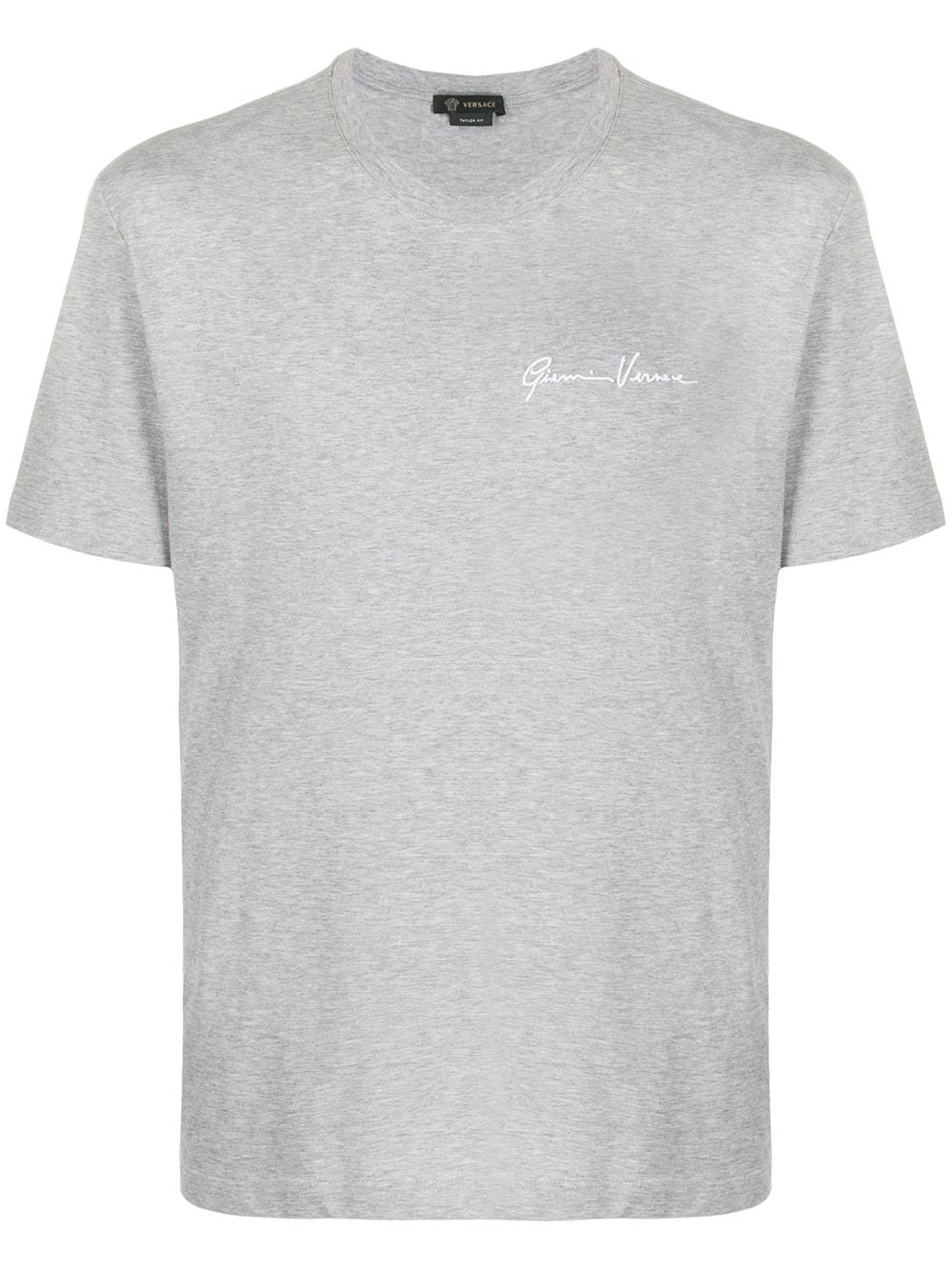 logo-embroidered T-shirt - 1