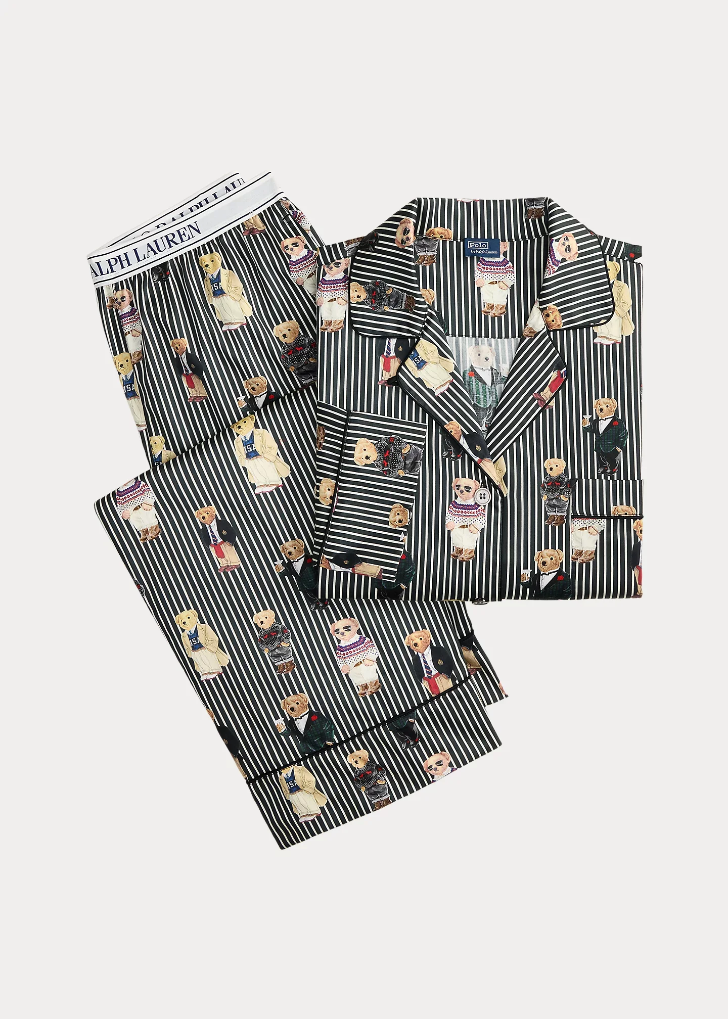 Polo Bear Cotton Sateen Pajama Gift Set - 1