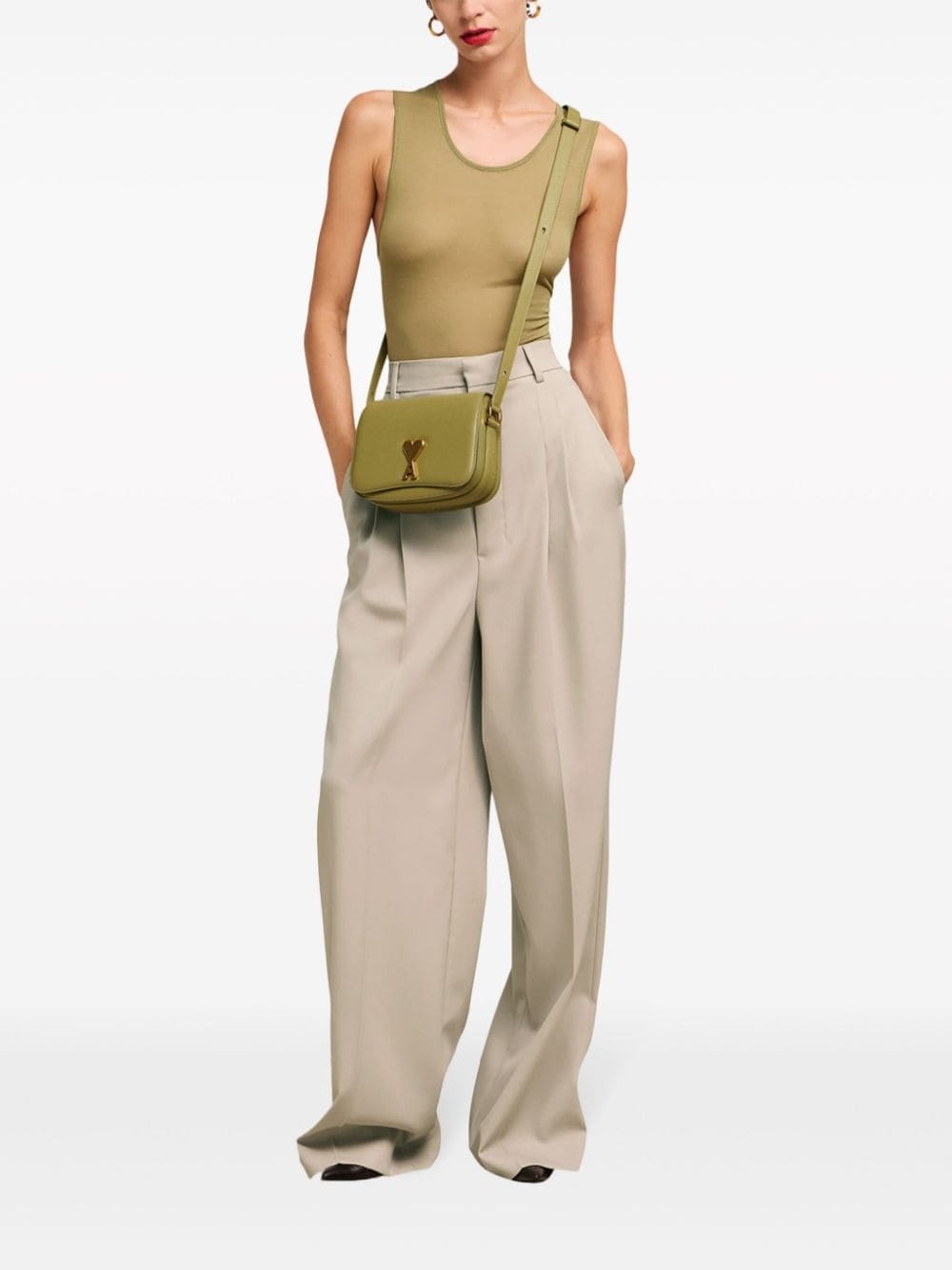 wide-leg tailored wool trousers - 2