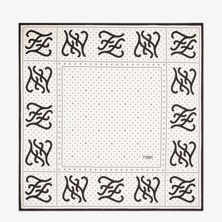 White silk foulard - 1