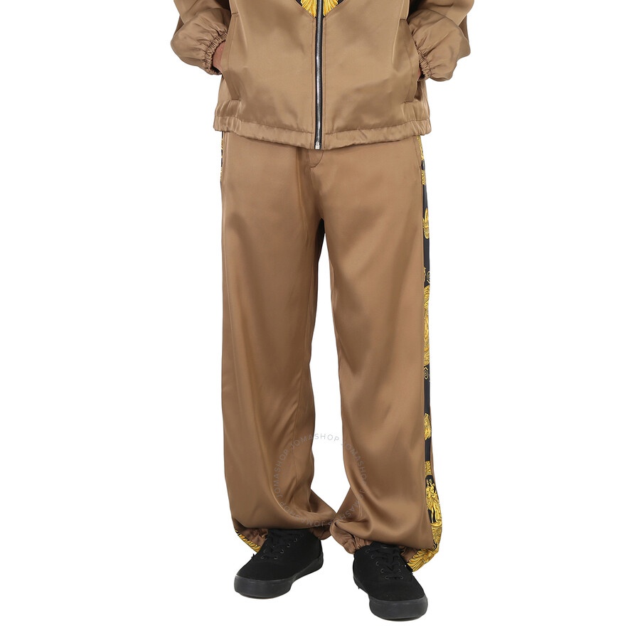 Versace Men's Black And Gold Barocco Print Track Pants - 3