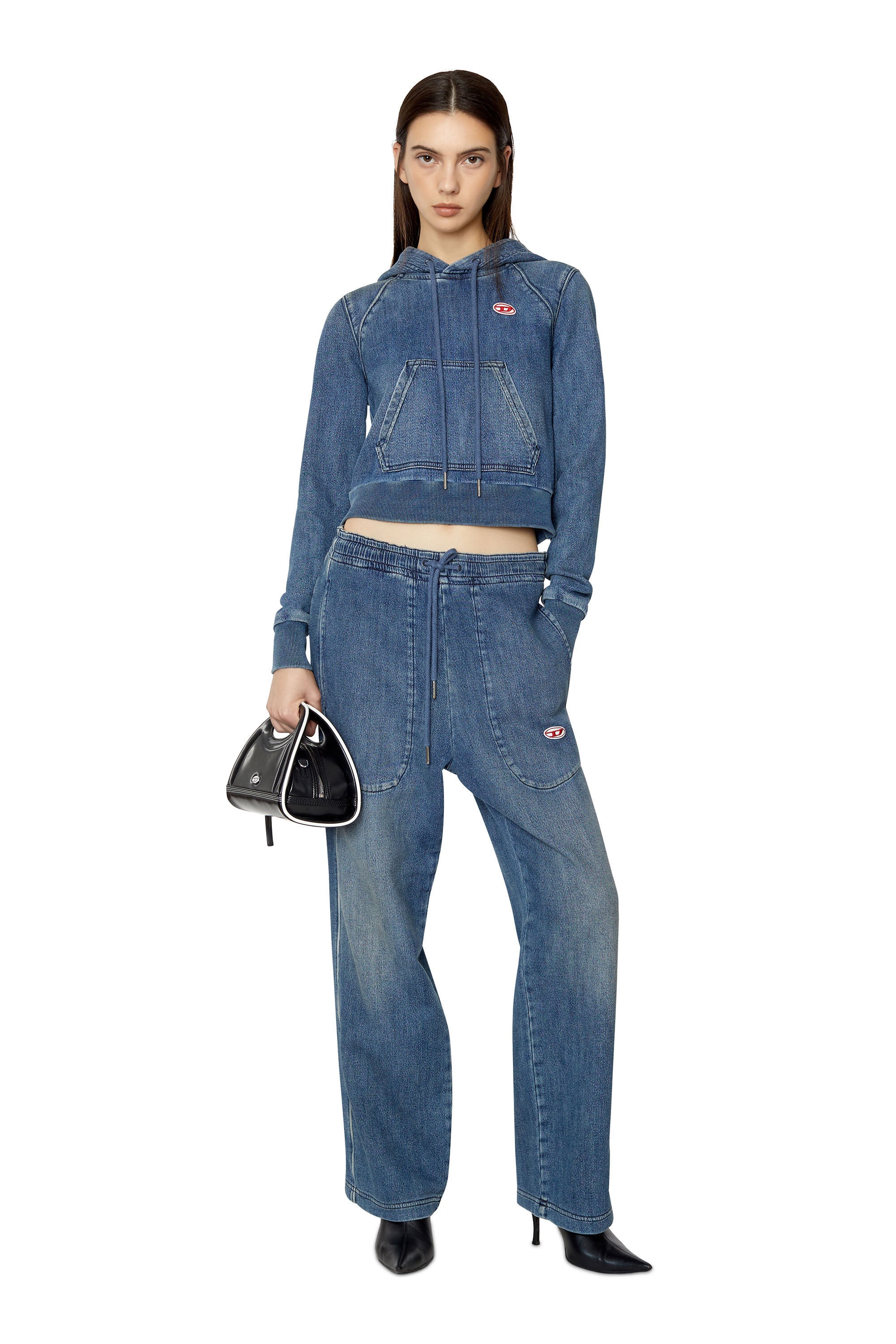 D-ANGY TRACK DENIM HOODIE - 2