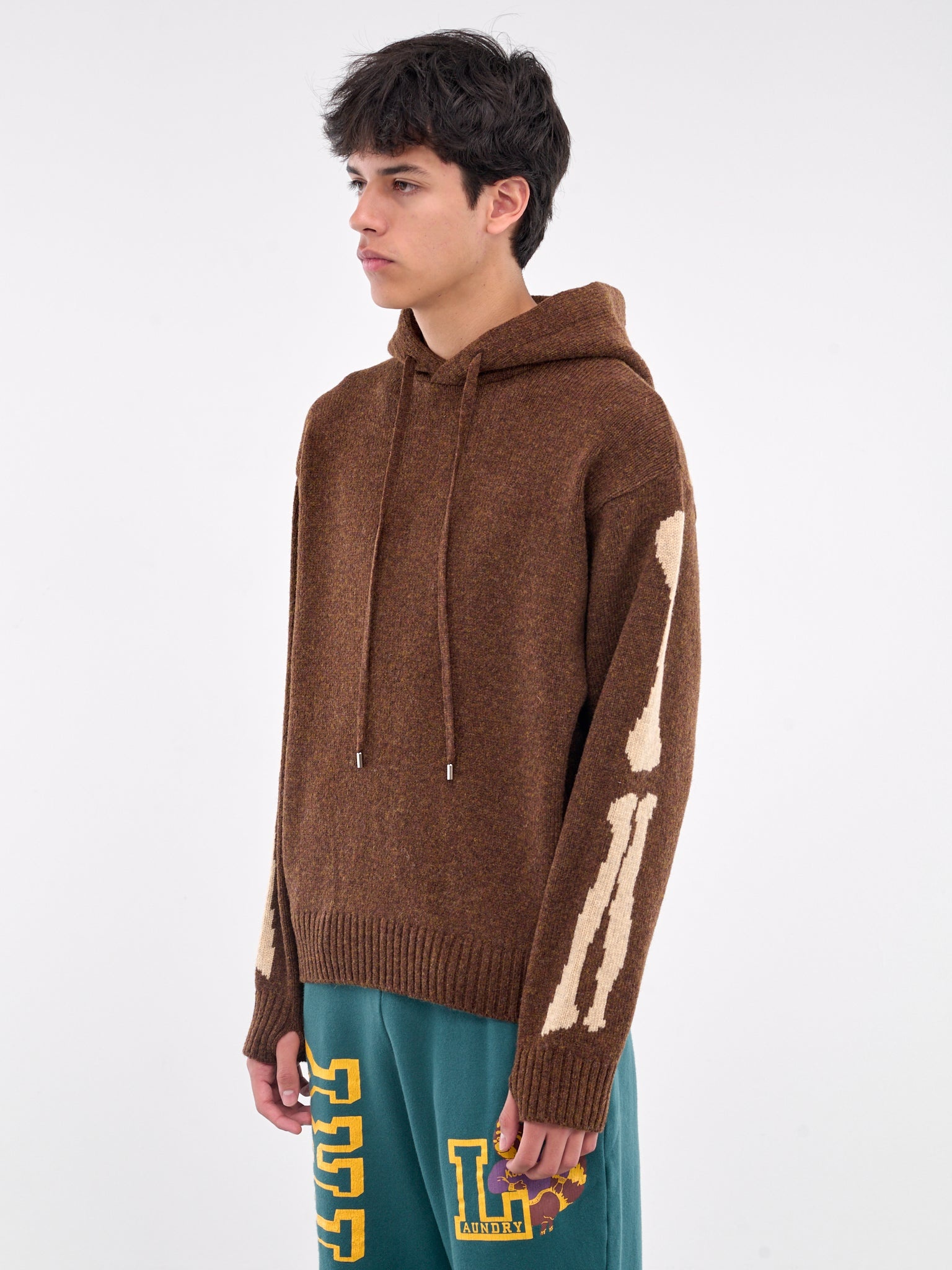 Bone Wool Hoodie - 2