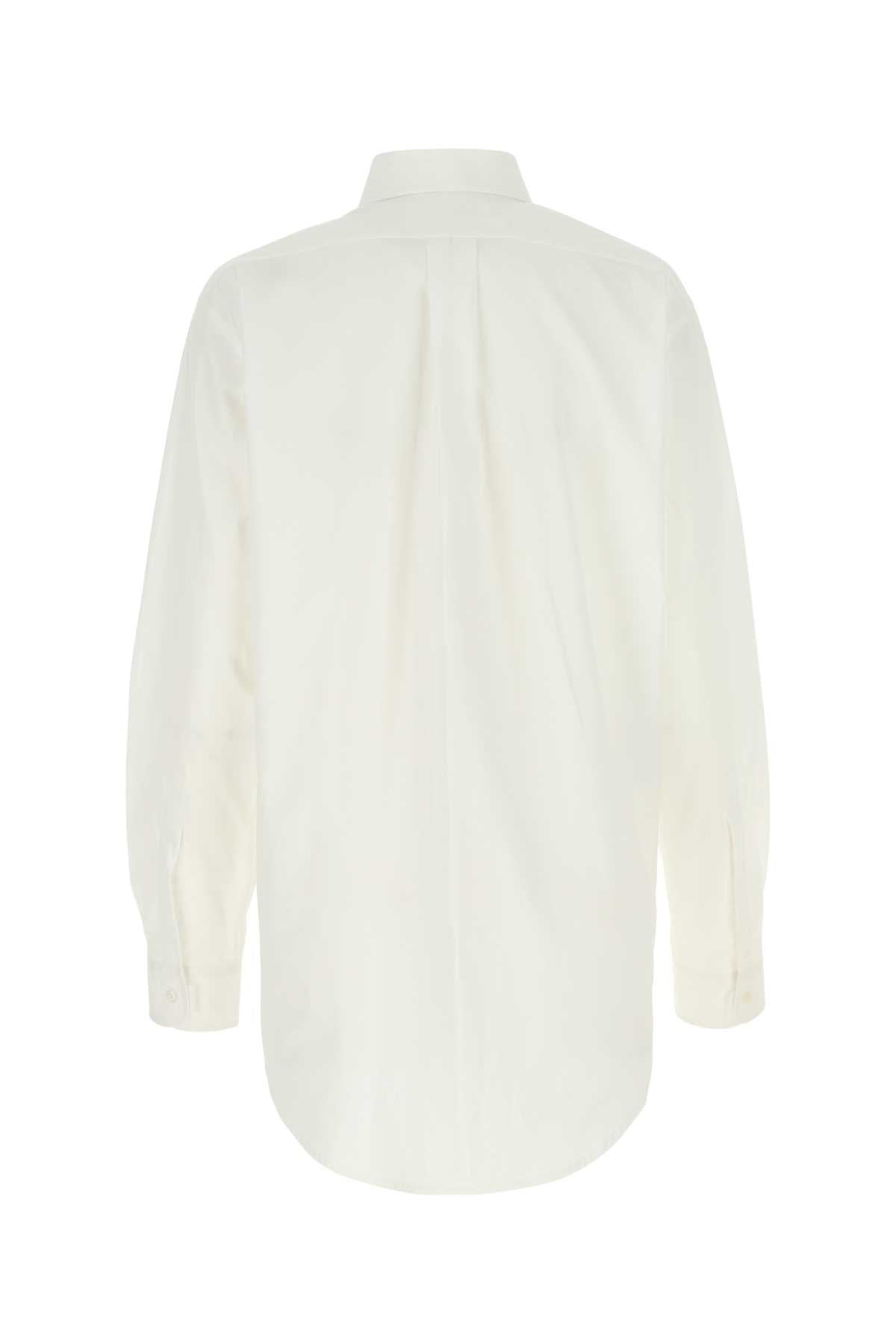 Maison Margiela Women White Poplin Shirt - 2