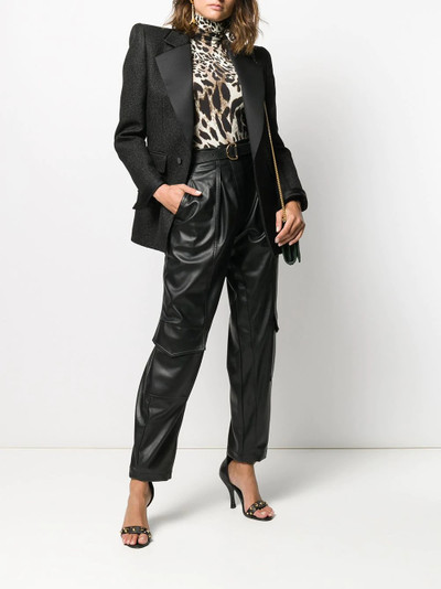 SAINT LAURENT glitter tailored blazer outlook