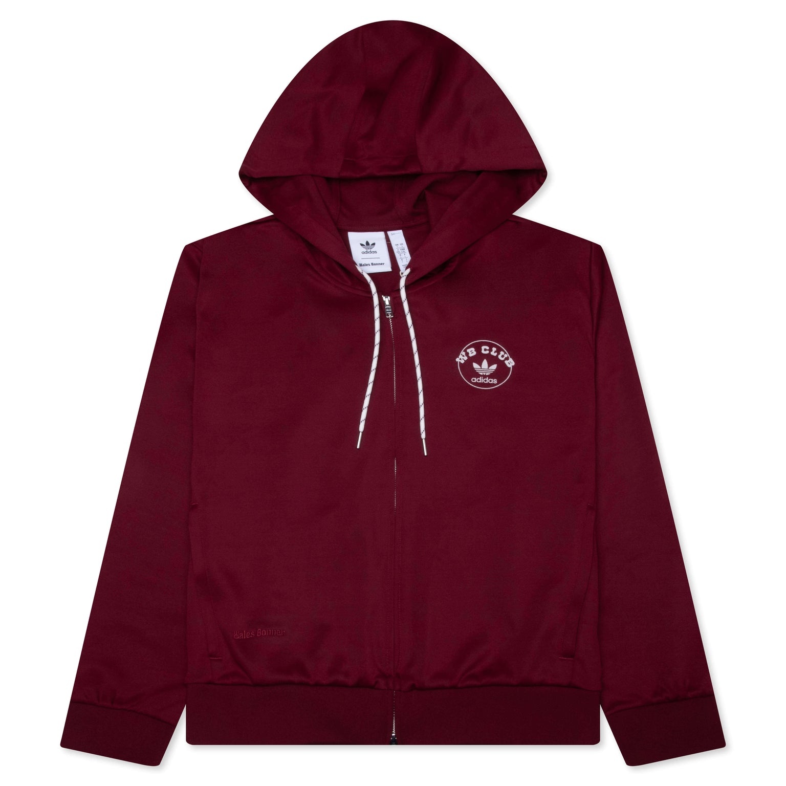 ADIDAS X WALES BONNER TRACK HOODIE - COLLEGIATE BURGUNDY - 1