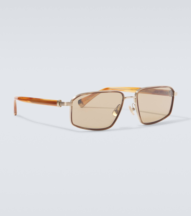 Brunello Cucinelli Jarama rectangular sunglasses outlook